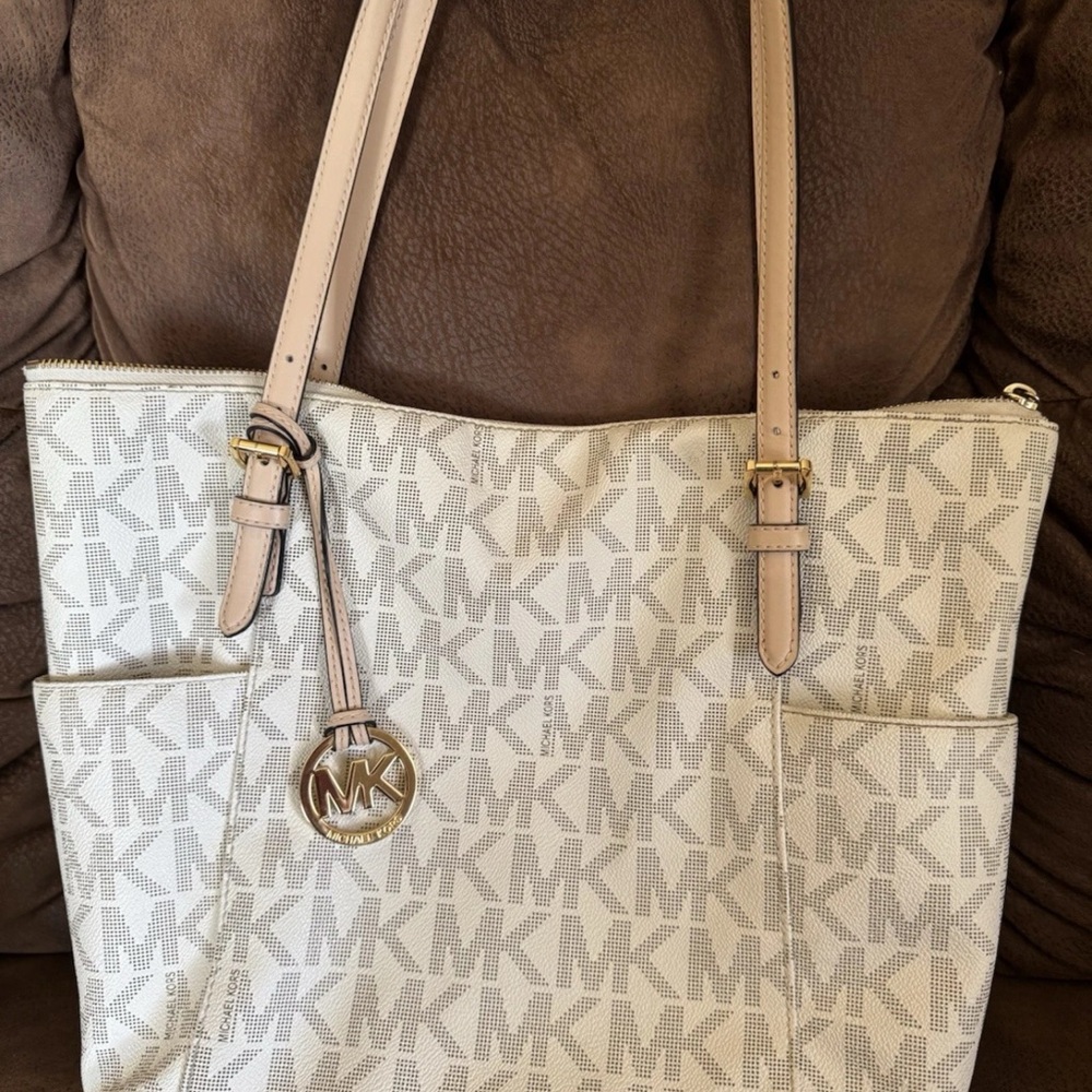 Michael Kors Cream Tote Bag